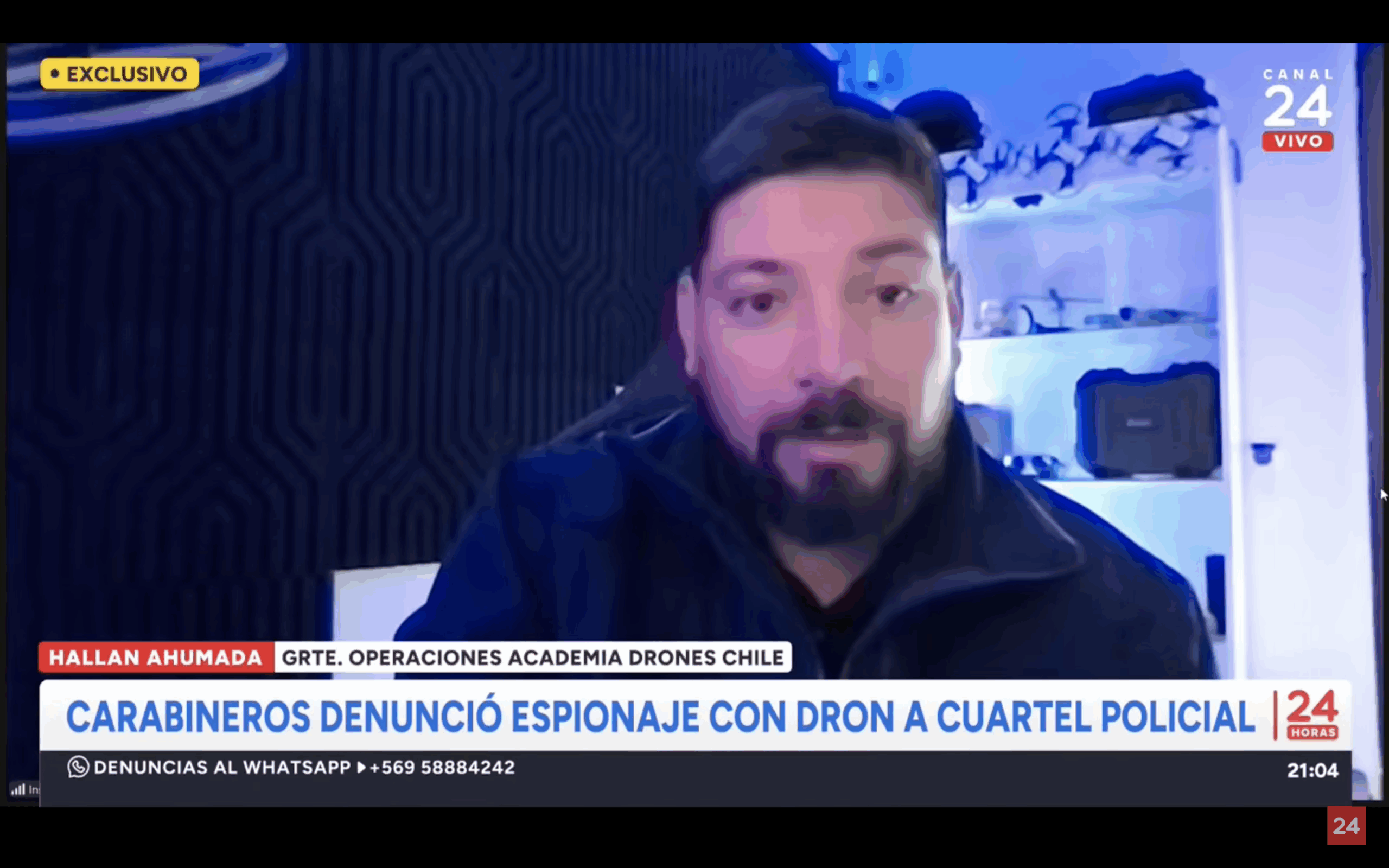 entrevista a hallan Ahumada Academia de drones de Chile